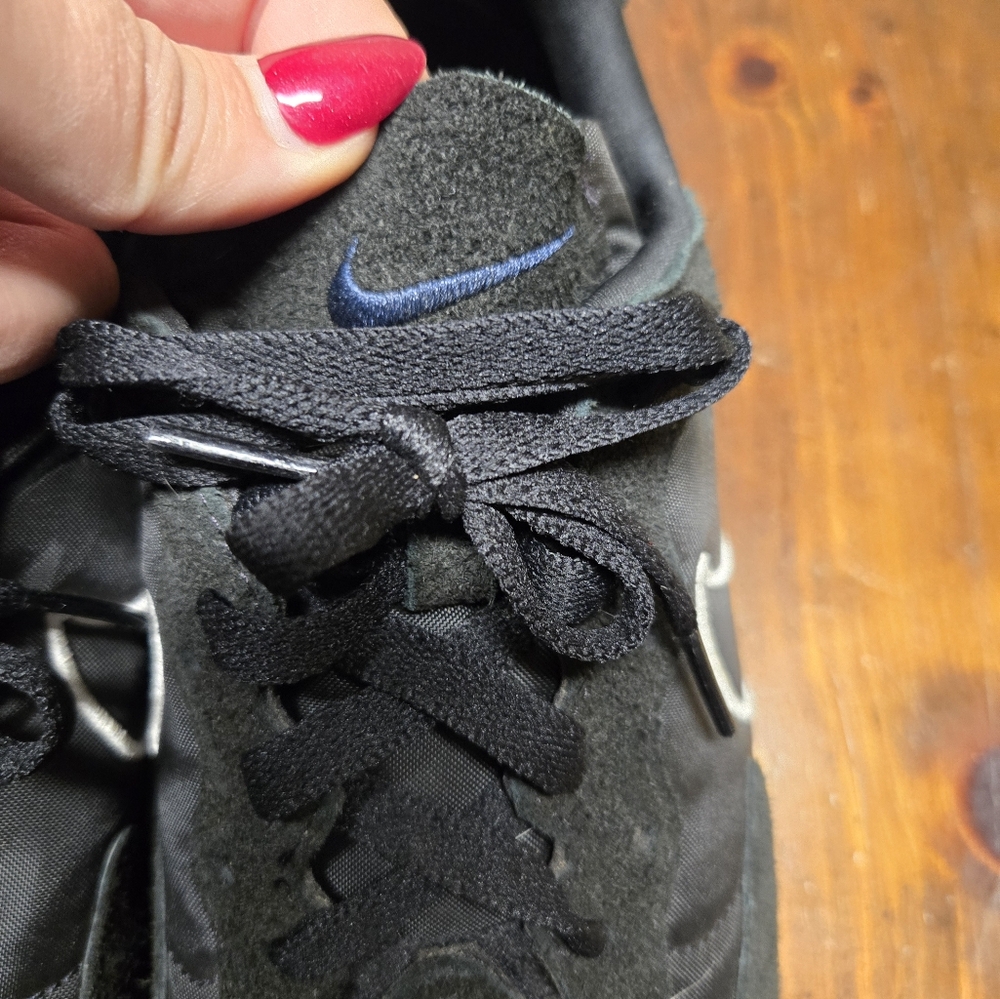 Nike Fontanka Waffle Black/Blue Swoosh